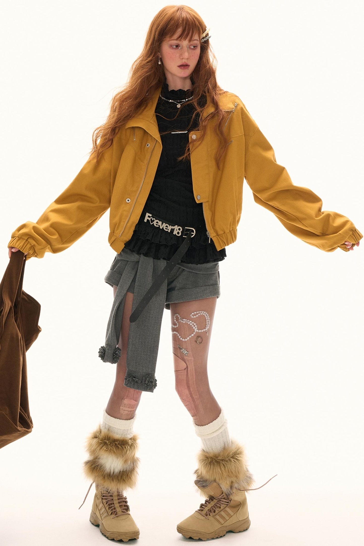 High-neck Slimming Long Sleeve Tee