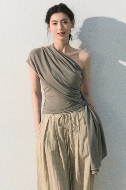 Lyocell Asymmetrical Summer Top