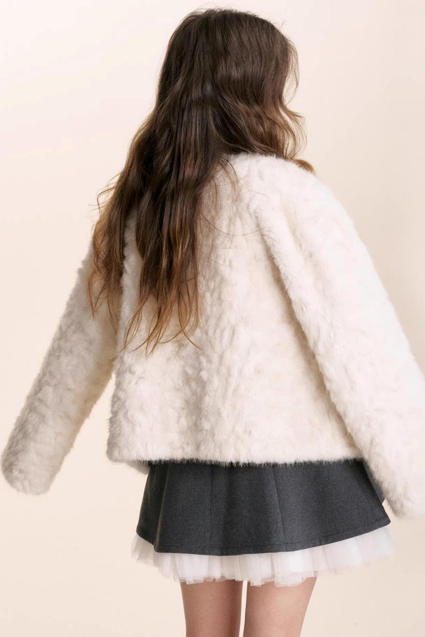 Romantic Mesh Woolen Dress