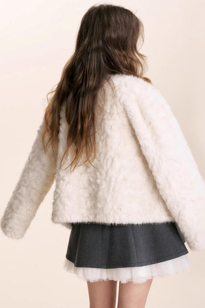 Romantic Mesh Woolen Dress