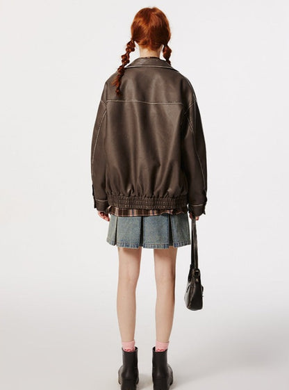 Retrol PU Leather Jacket