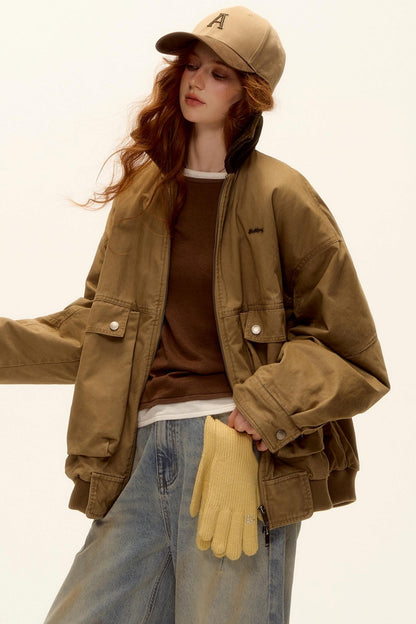 Corduroy Patchwork Retro Jacket Set-Up