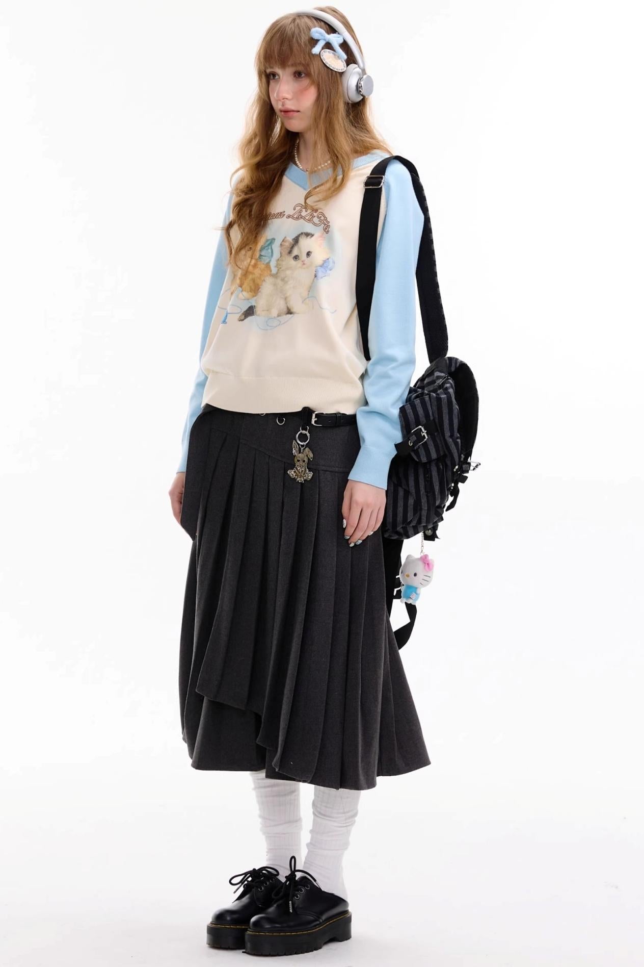 Autumn Knitted V-Neck Sweater