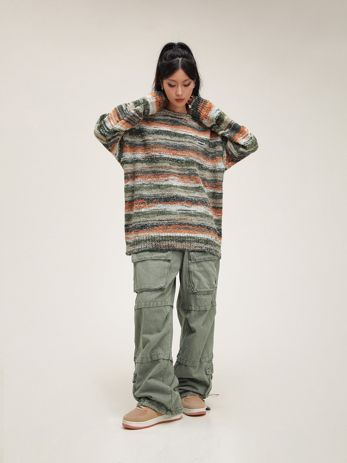 American Soft Waxy Lazy Strick Pullover