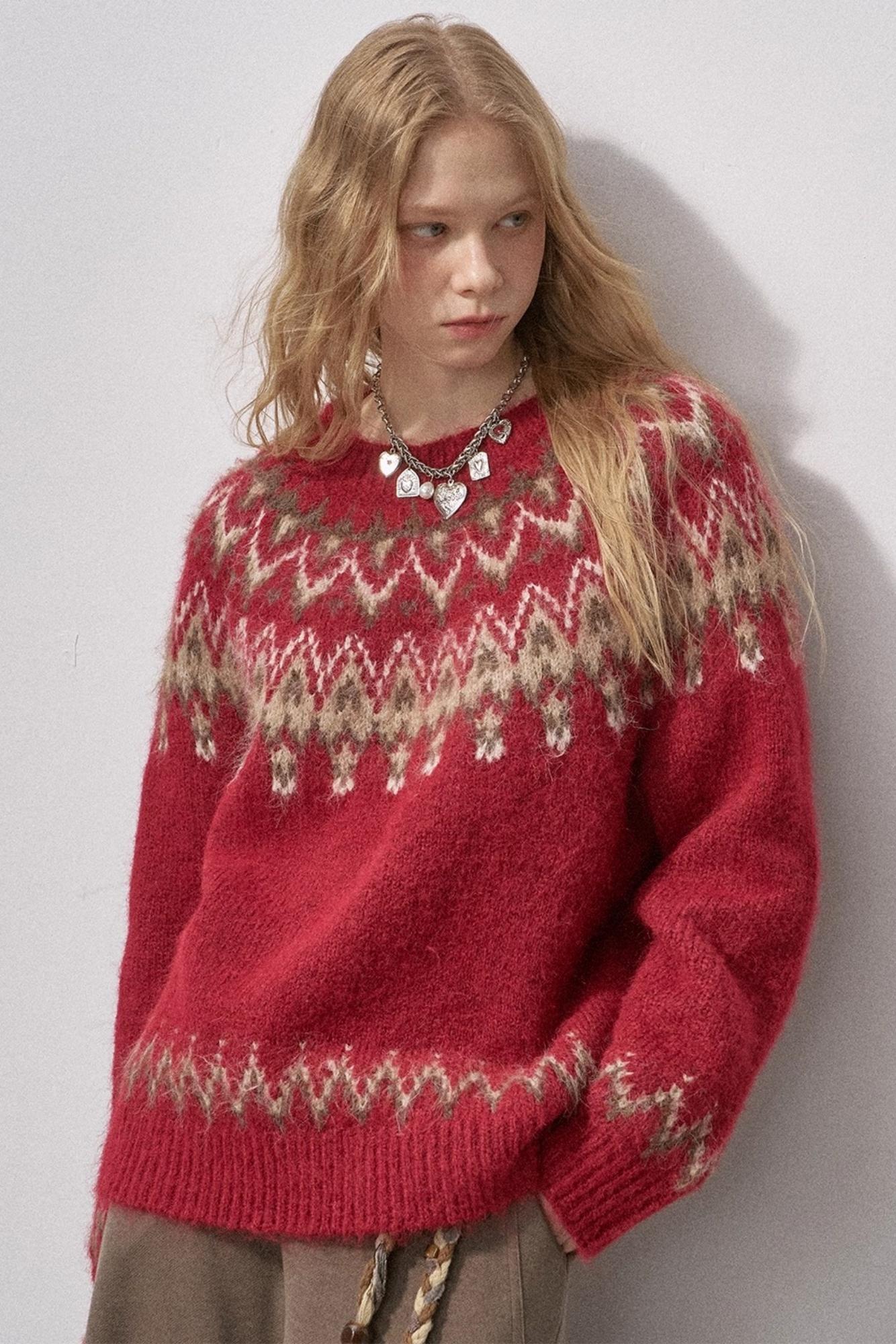 Festive Fair Isle Sweater