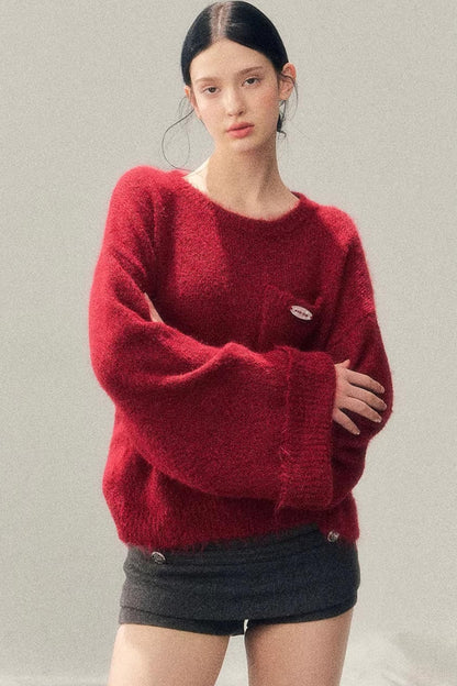 Woolen A-Line Skirt Pants