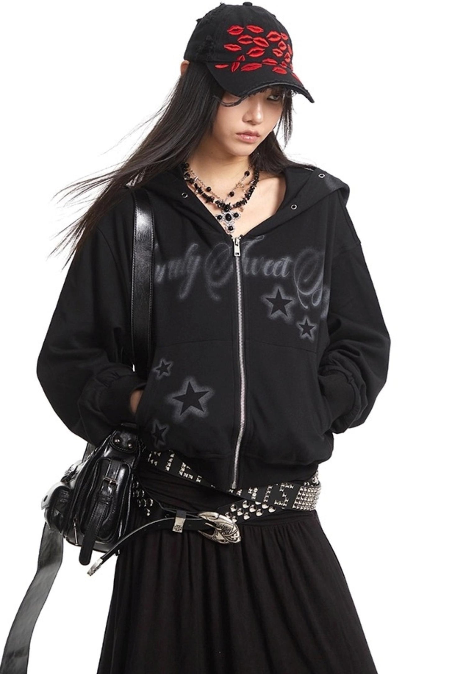 Lazy Zipper Hooded Jacket