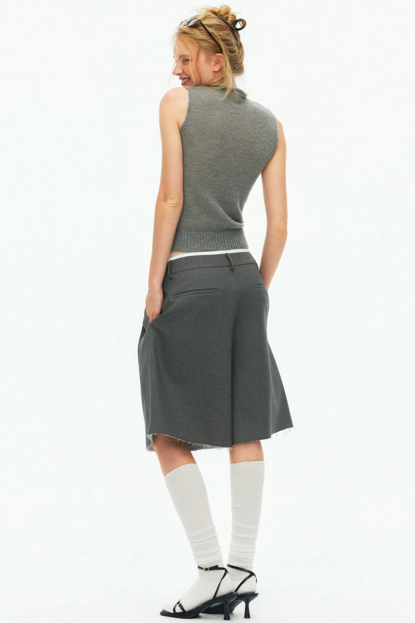 Tencel Wool Pleated Pants
