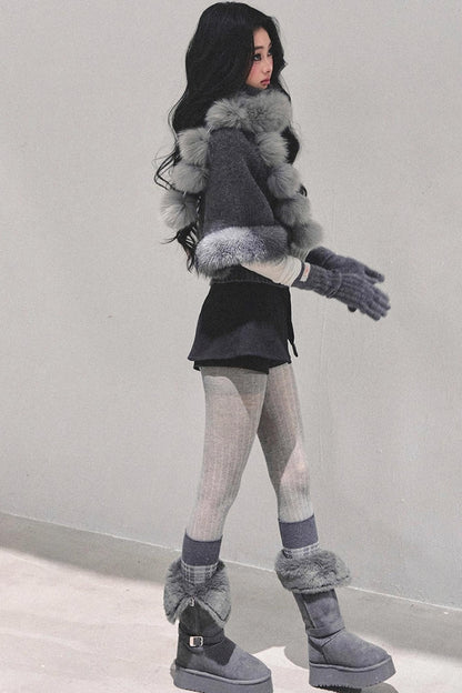 Korean Mohair Turtleneck Sweater