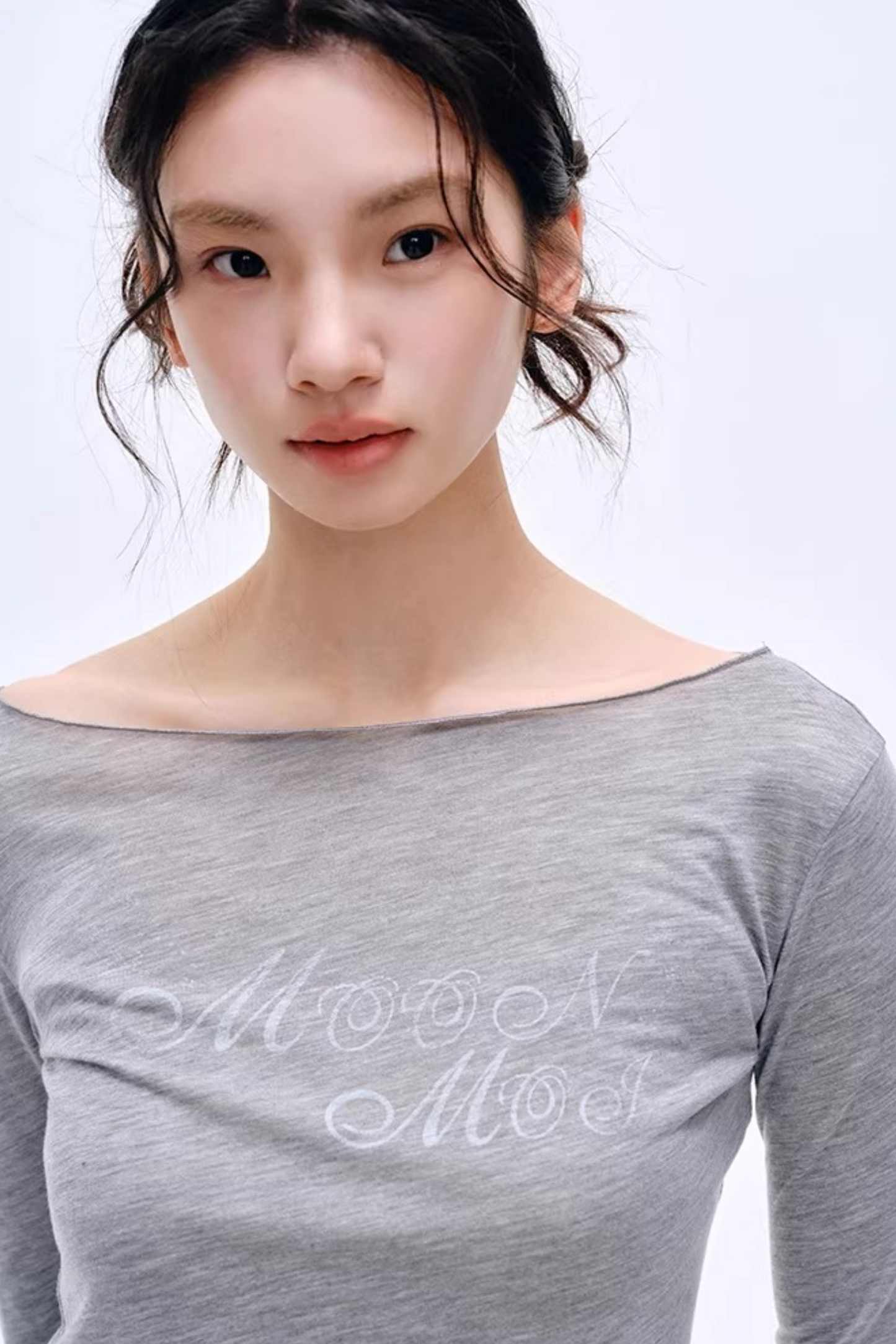 Distressed Letter Print Sweater