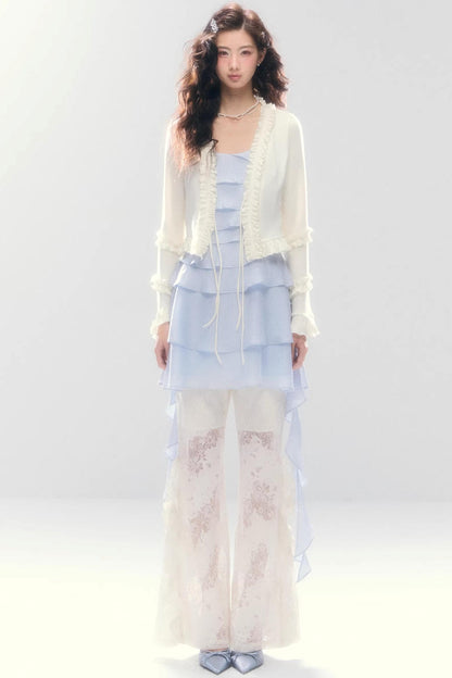 Meerjungfrau-Spitze Schlaghose