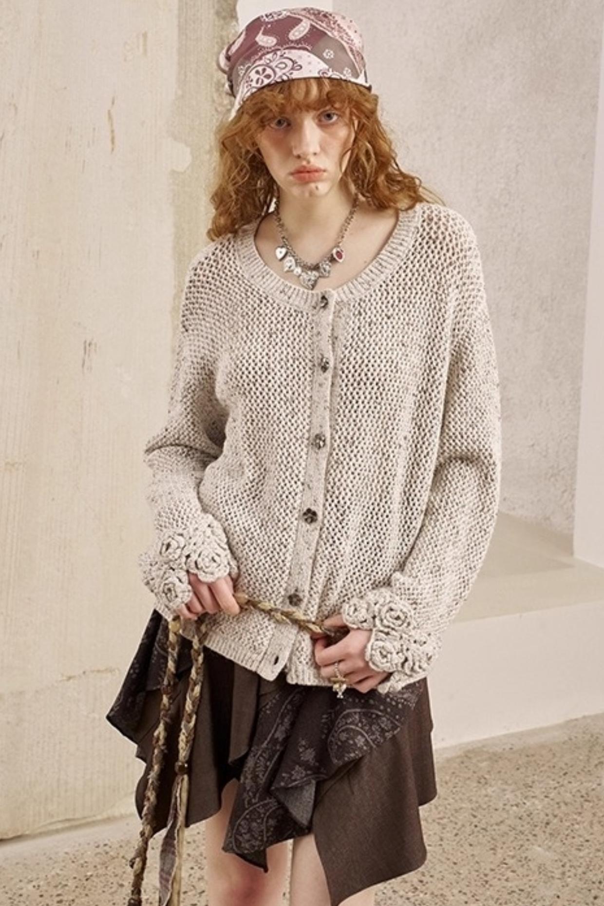 Vintage Crocheted Cardigan