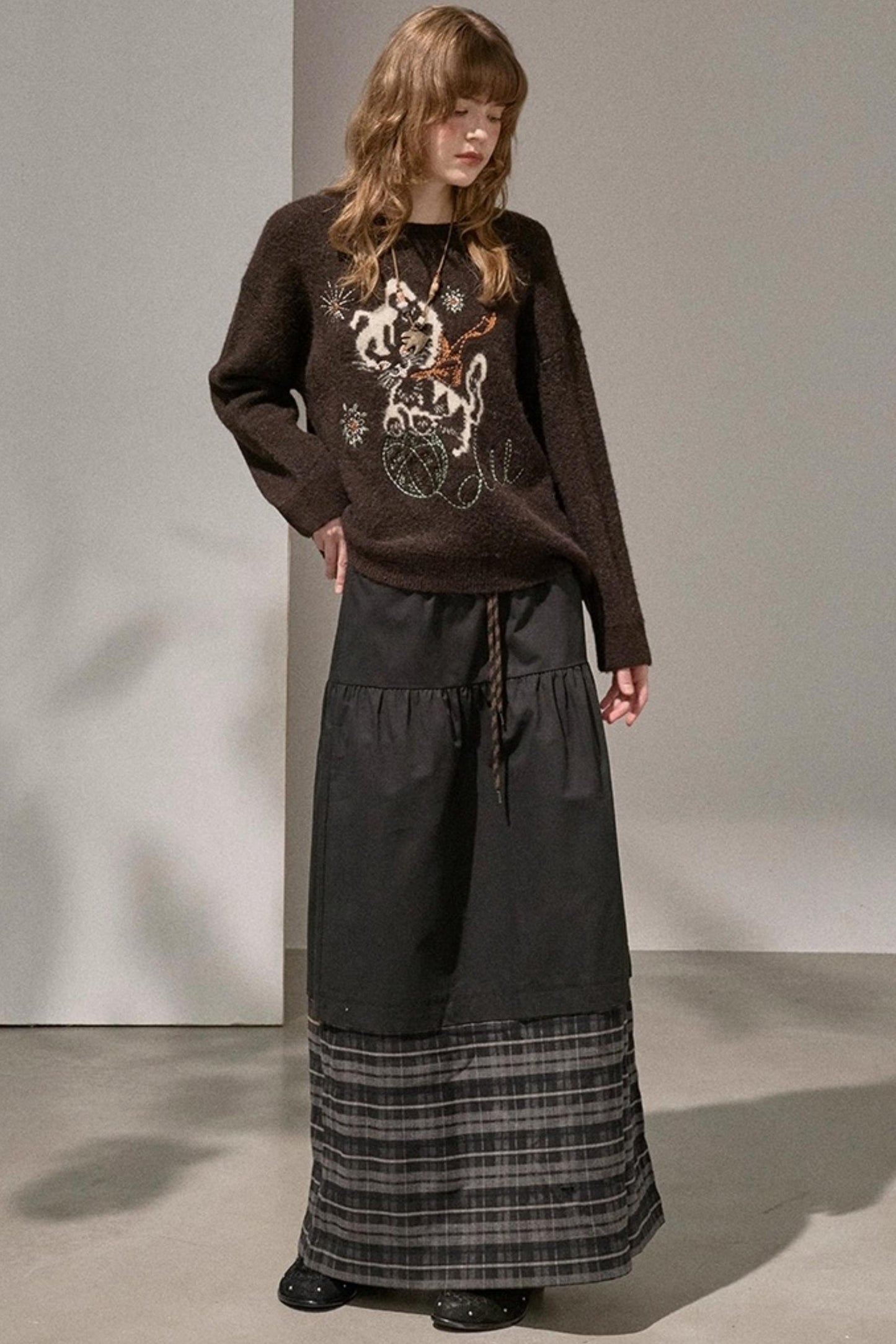 Furball Crew Neck Loose Sweater