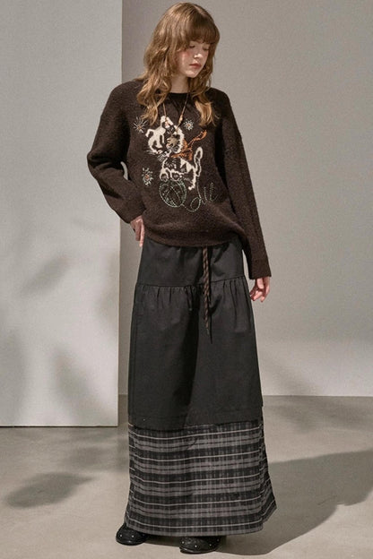 Furball Crew Neck Loose Sweater