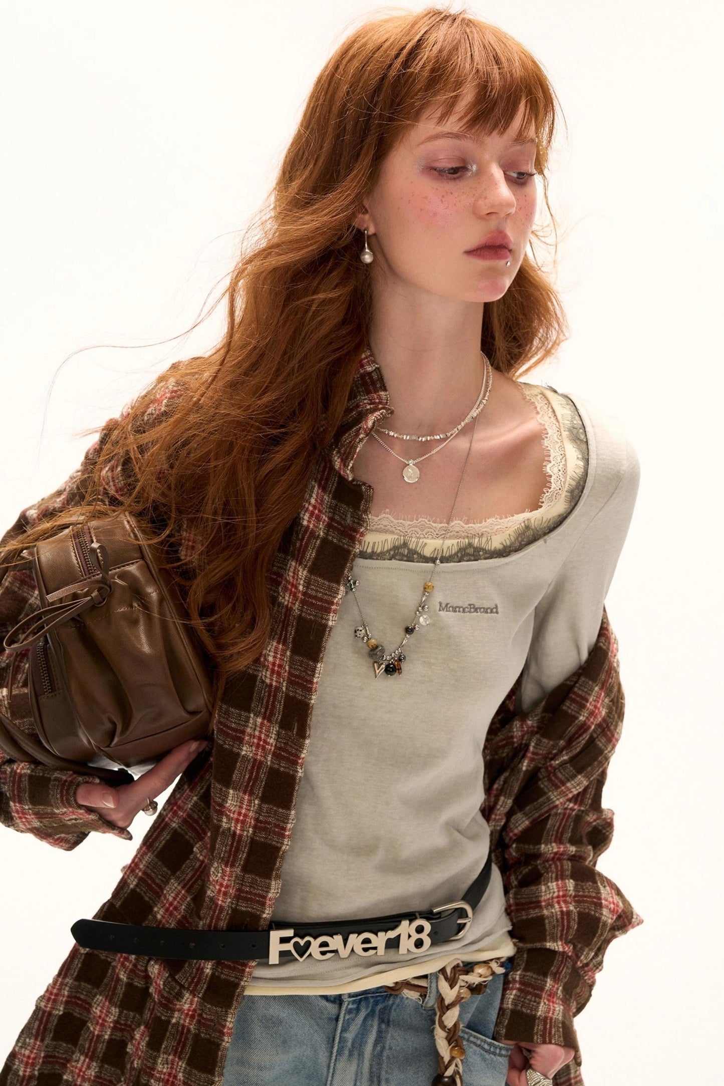 Lace Layered Long Sleeve T-Shirt