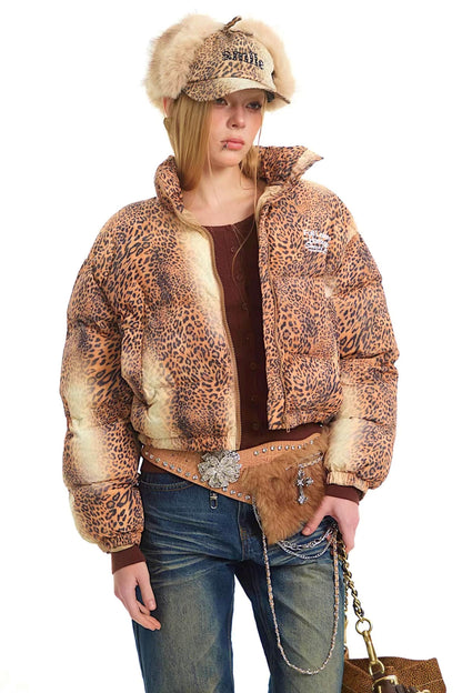 Retro Leopard Cotton Jacket