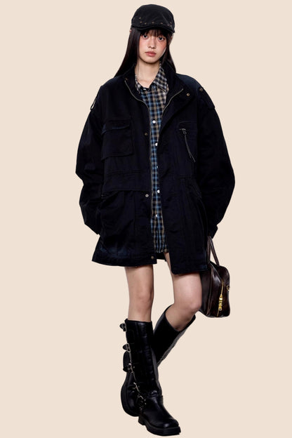 American Vintage Distressed Cargo Jacket