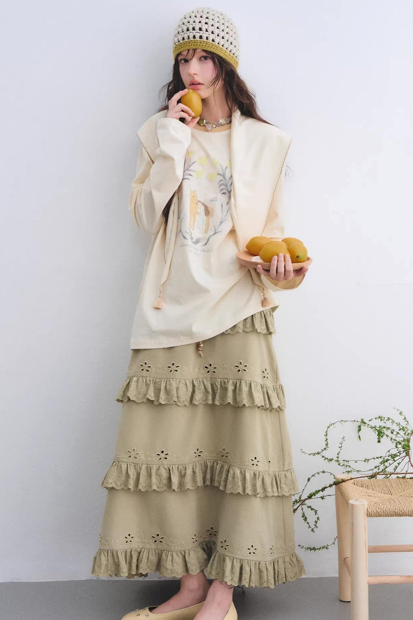 Pony Print Layered Top Set