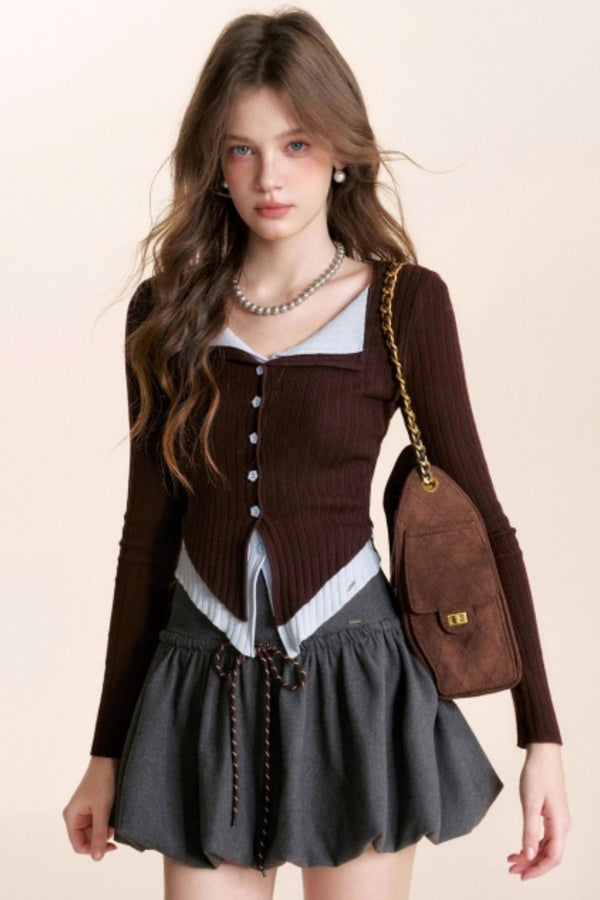 Romantic Wool Blend Cardigan