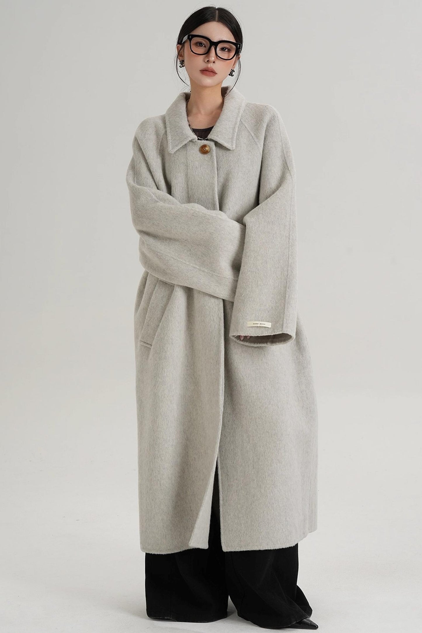 Temperament Wool Reversible Long Coat