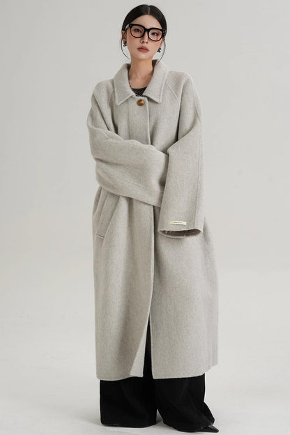 Temperament Wool Reversible Long Coat