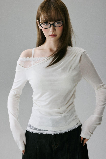 Elegant Sheer T-Shirt
