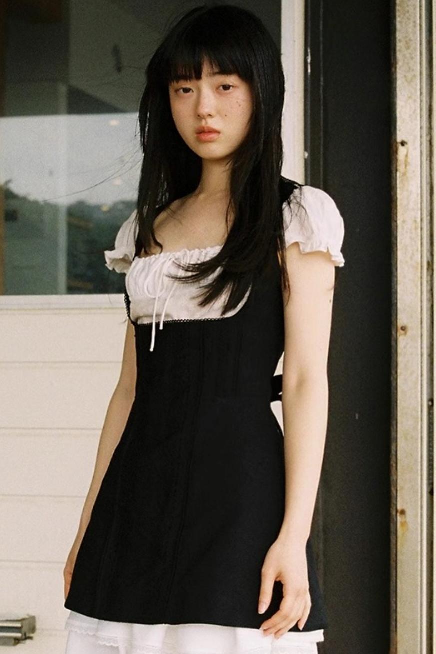 Square Neck Colorblock Dress