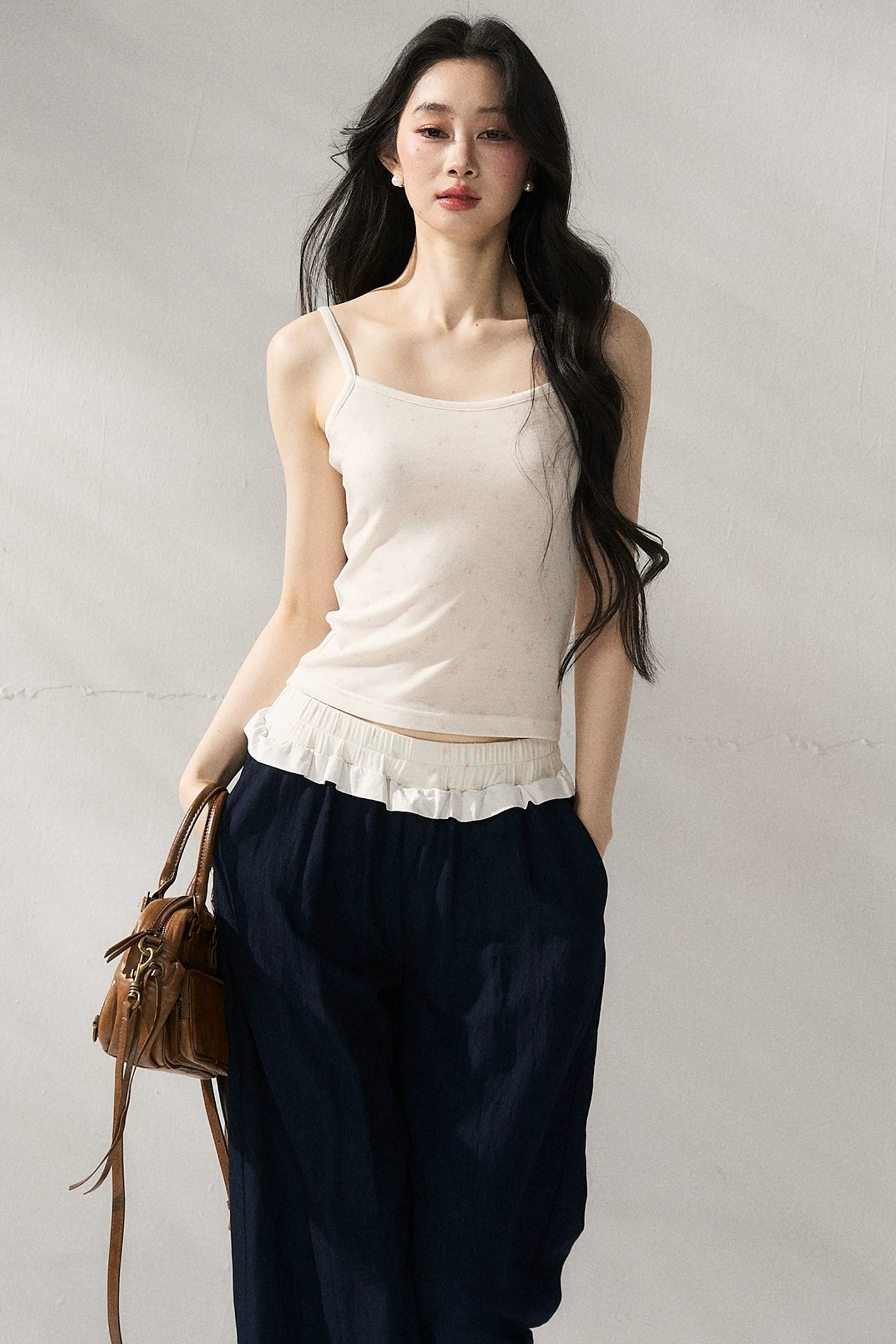 Floral Lace Suspender Cardigan Set-Up