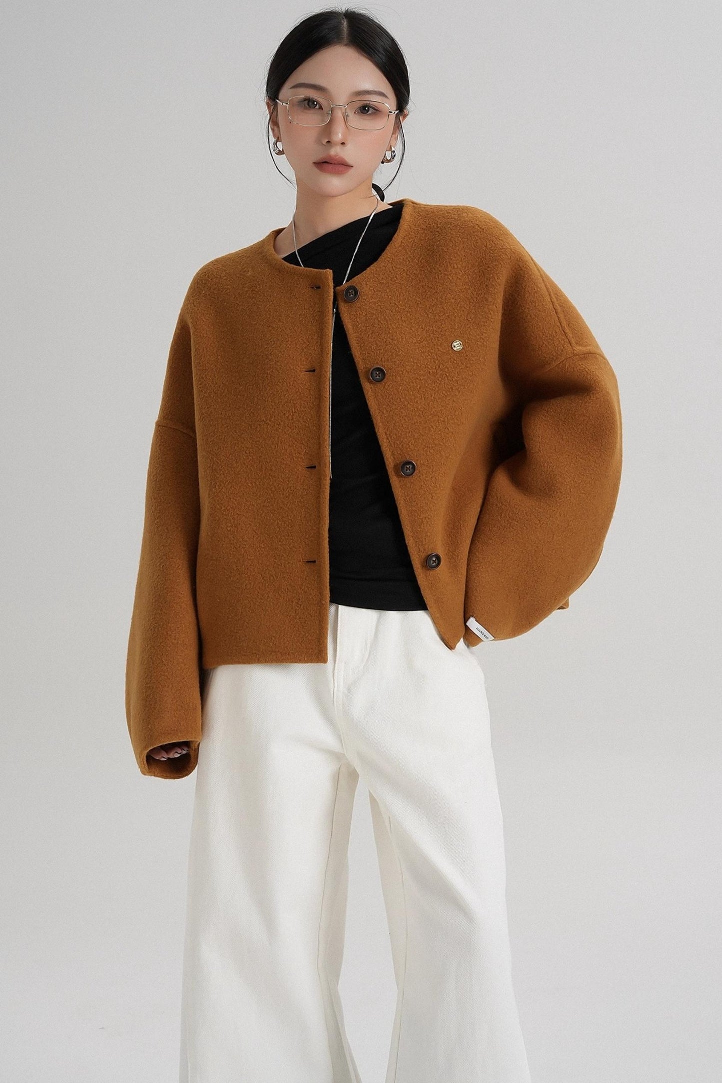 High Waist Wool Jacket