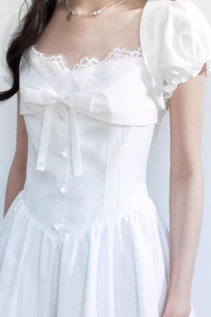 Sweet Bow Slim Dress