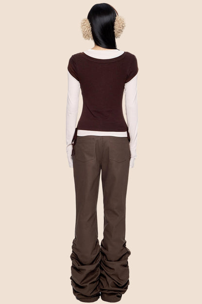 Elegant Layered Vintage Top