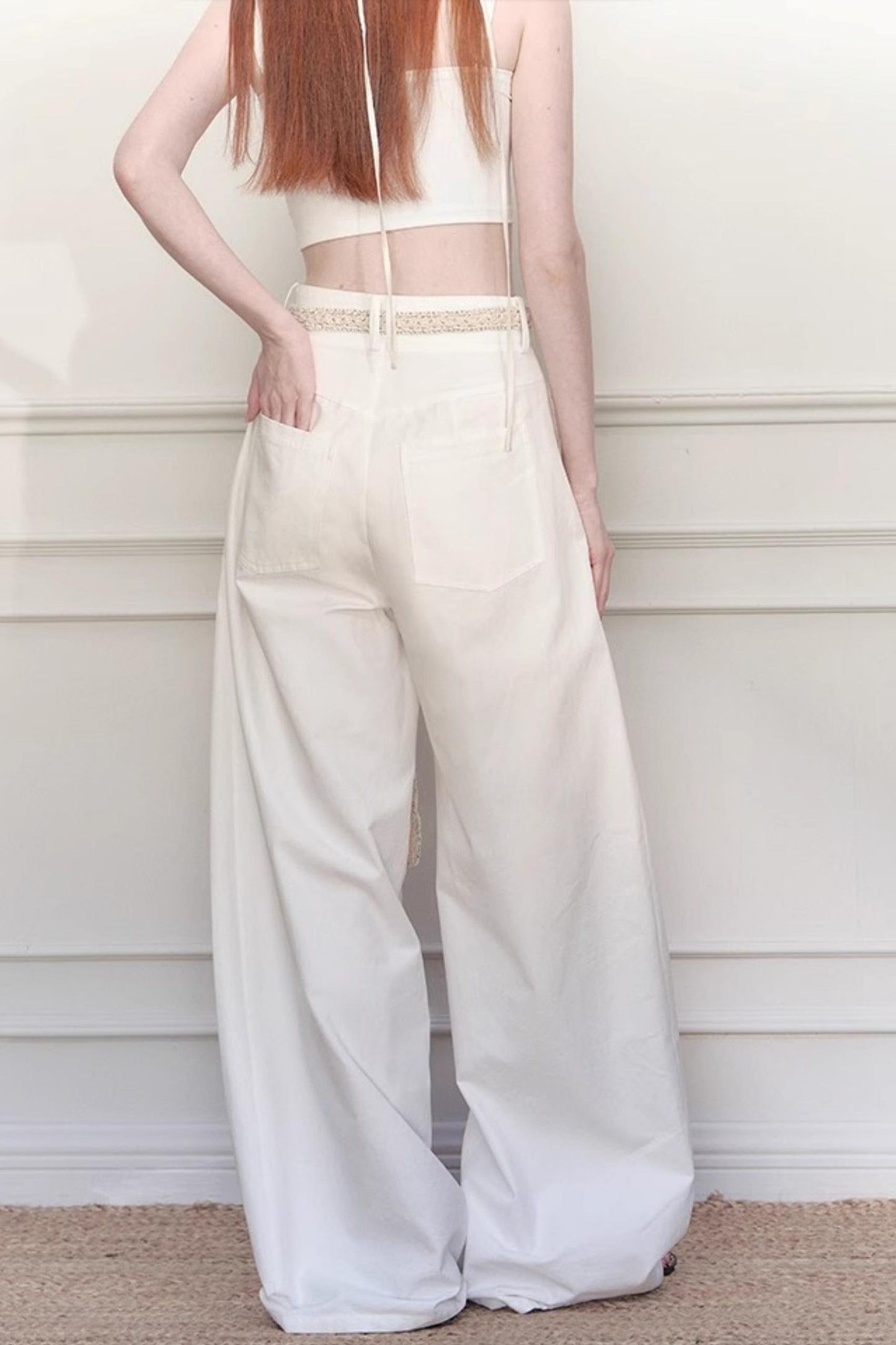 Grandmothers Crochet Wide-Leg Pants