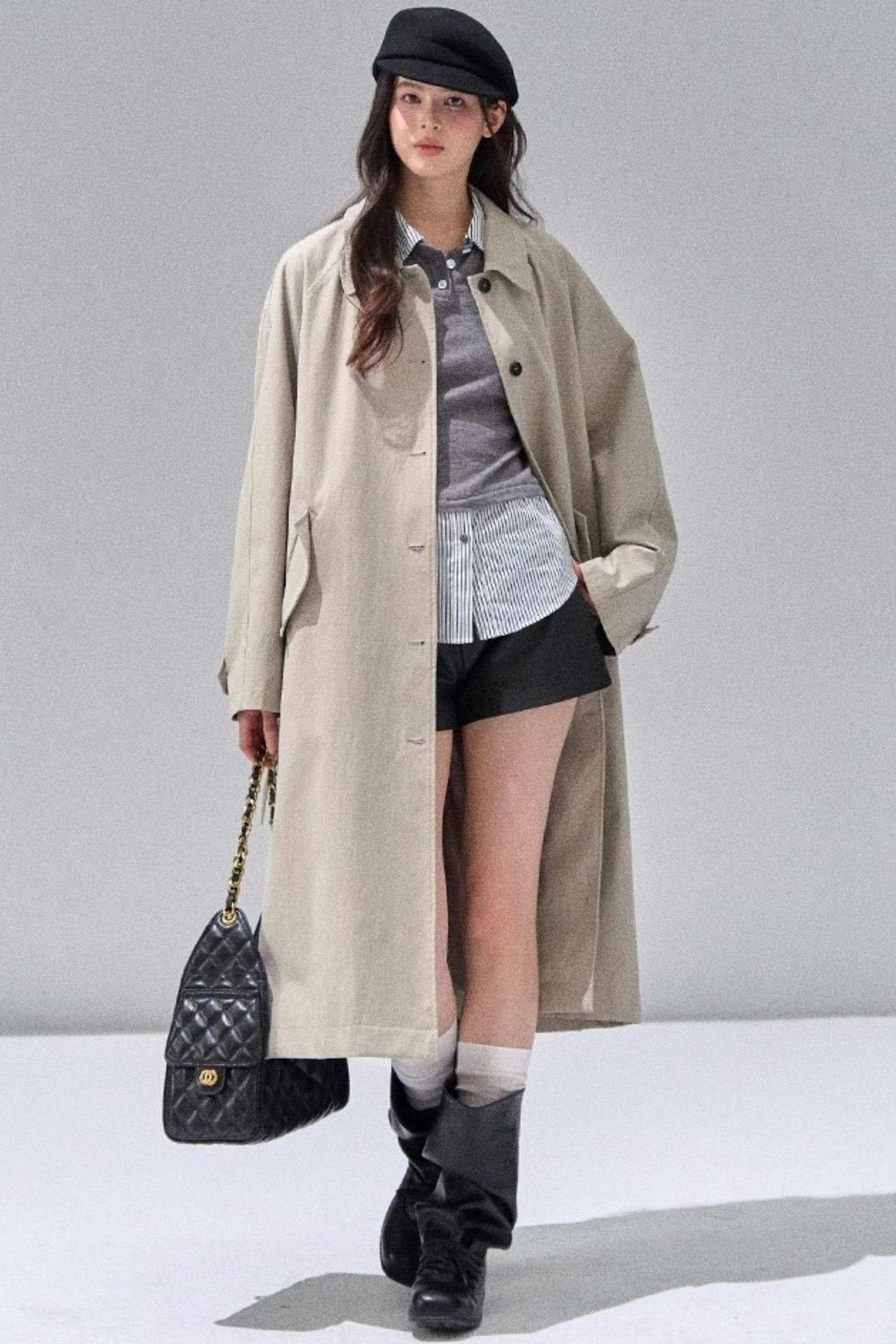 Black Leather Womens Shorts