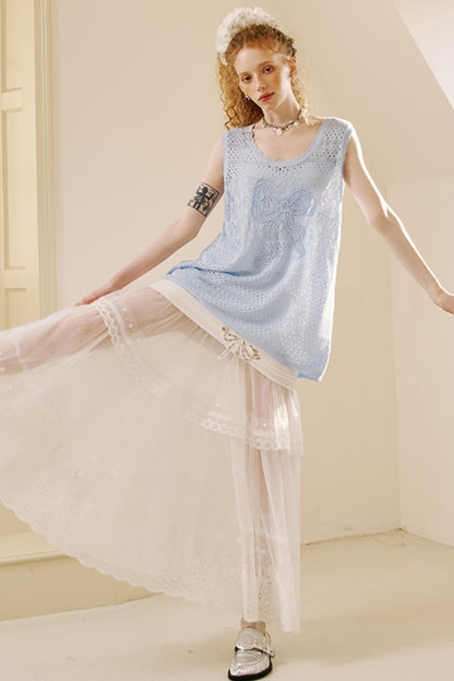 Chic Crochet Knit Top