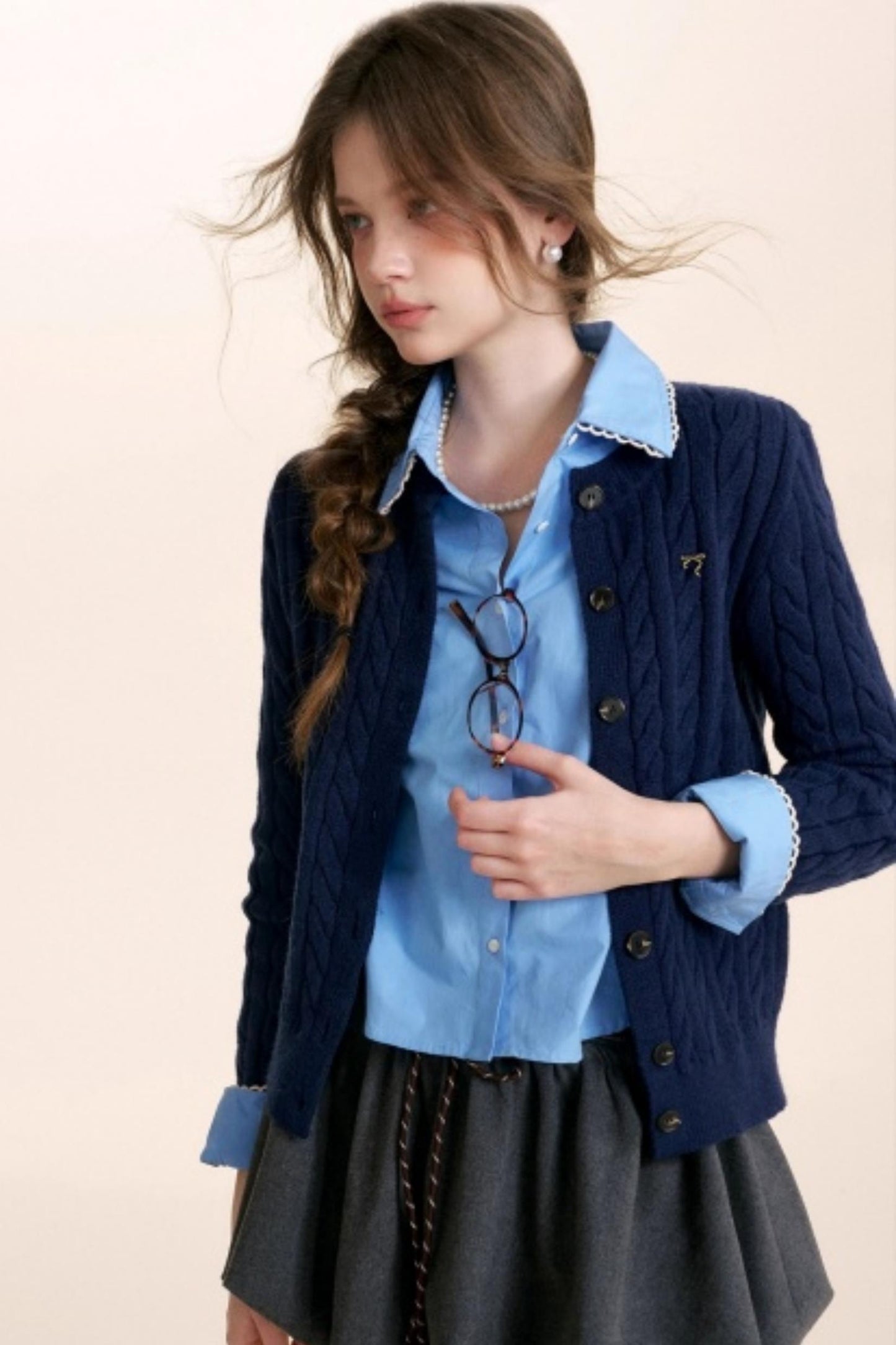 Winter Leopard Knit Cardigan