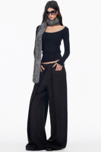 Luxury Pleated Draped Pants