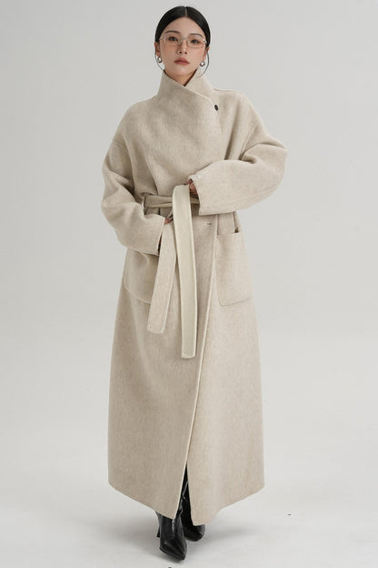 Stand-Up Wool Coat
