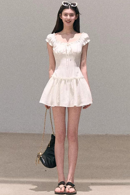 Fog in the Forest Linen Dress
