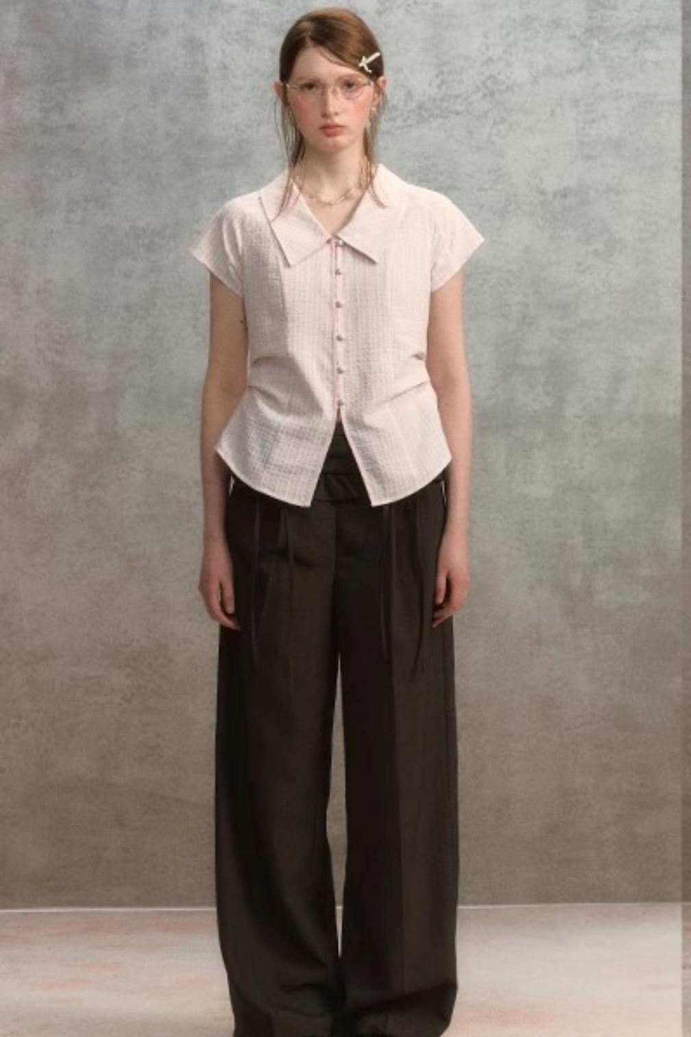 Chic Pink Striped Slim Fit Shirt