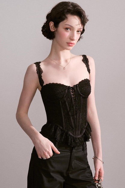 Laced Bustier Top