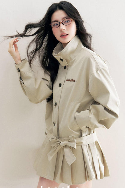 Geek Chic Lace Trench Coat