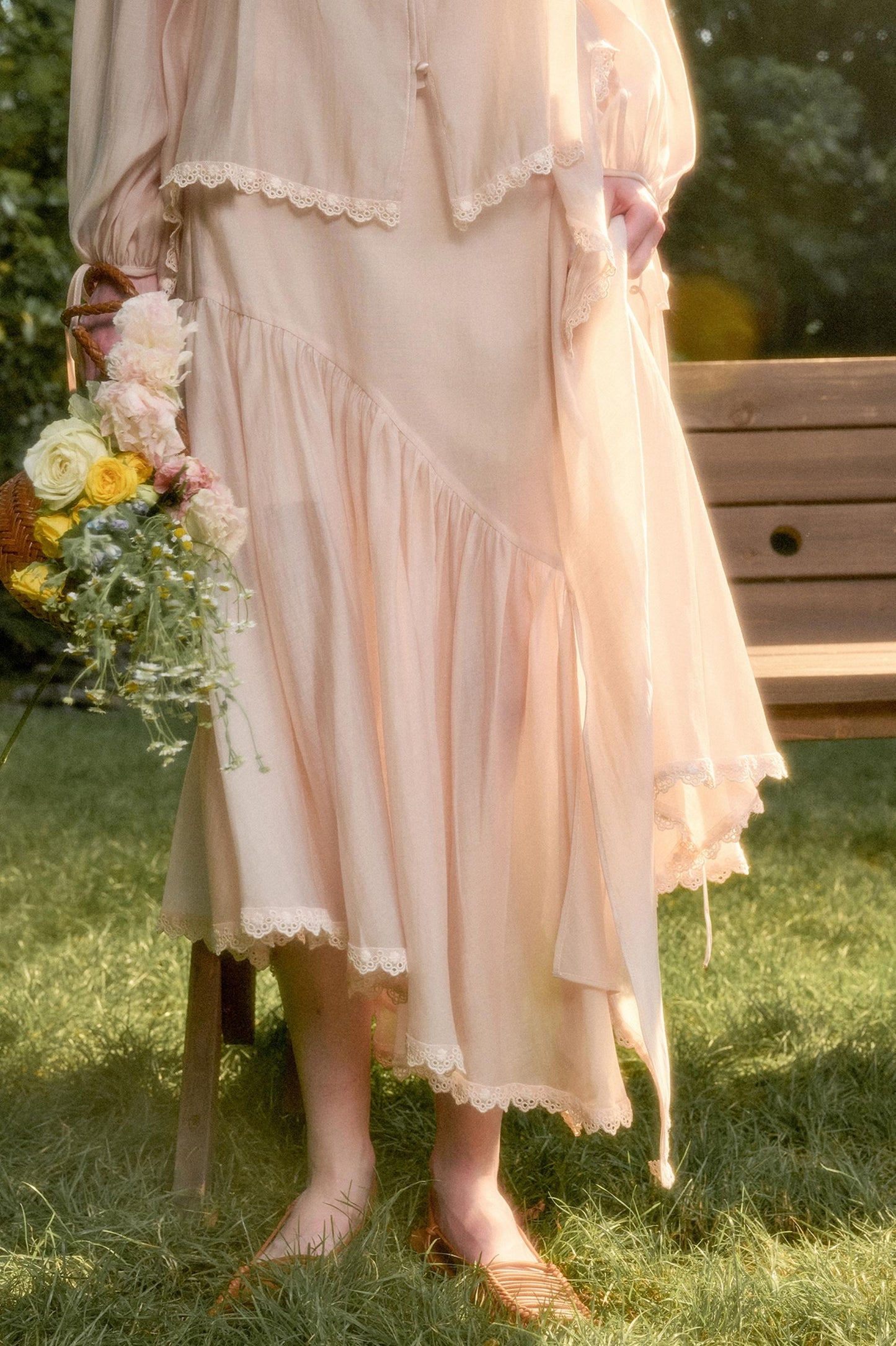 Elegant Vintage Tencel Air Fabric Two-Piece Set-Up