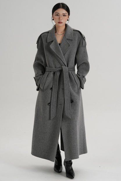 Premium Tailored Wool Blend Coat
