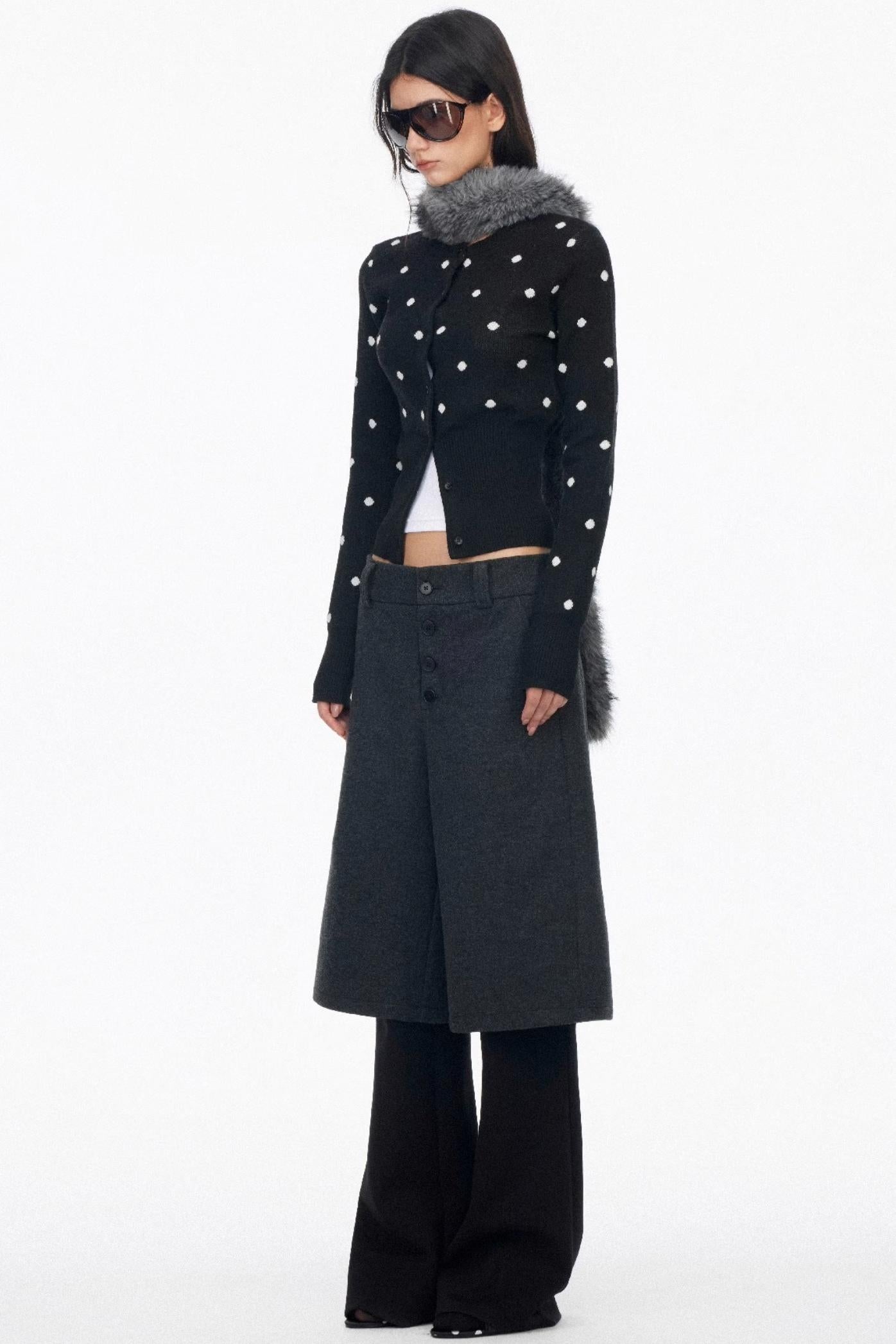 Layered Draped Bootcut Pants