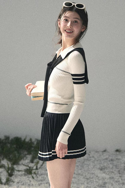 Delhi College Knit Top Set