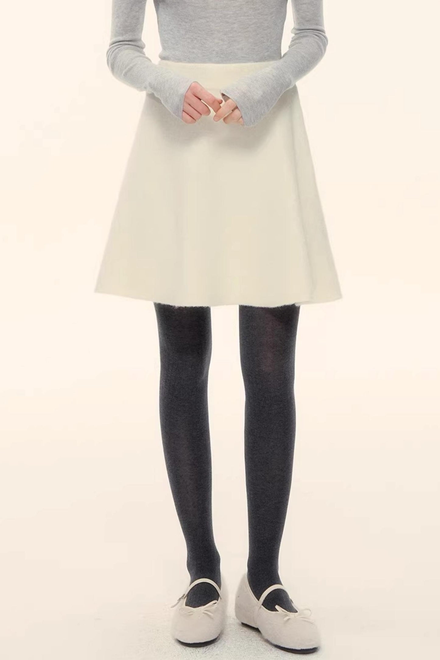 Wool Blend Lapel Fur Collar Coat Set-Up