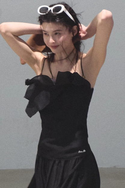 Summer Ruffled Camisole Skirt Set-Up