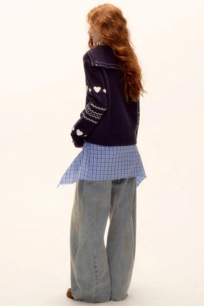 Retro Jacquard Knit Sweater