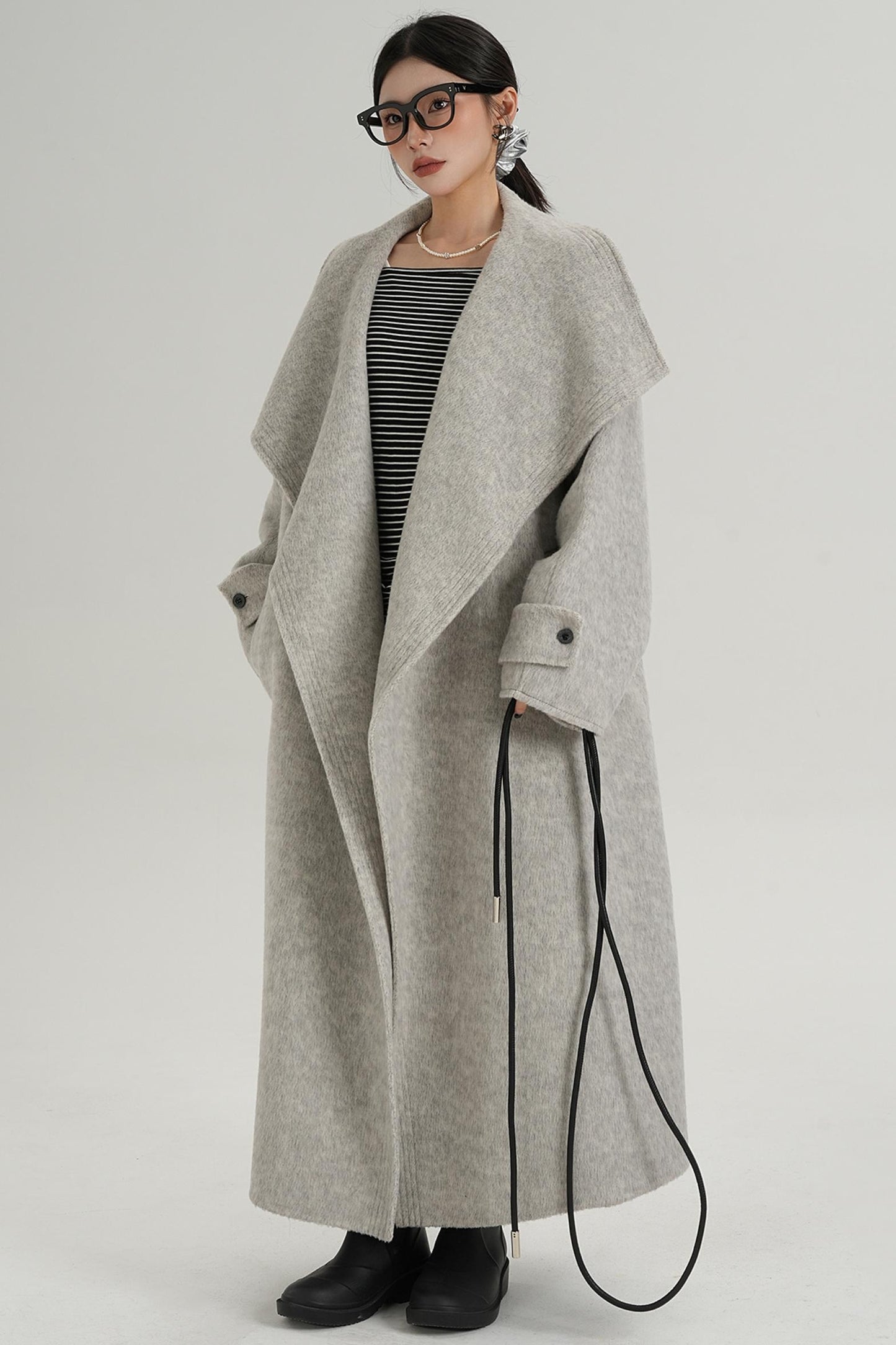 Ultra-High Reversible Wool Coat