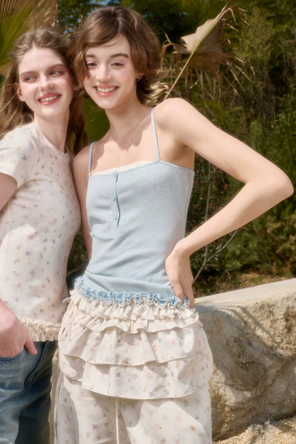 Milky Way Lace Strap Top